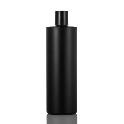 Frosted 100ml Plastic Bottle With Screw Cap PE Black Plastic Material