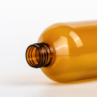 Empty 200ml 300ml Plastic Cosmetics Containers Packaging Luxury Amber Shampoo Lotion Pump Bottle