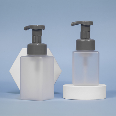 Recycled PET Cosmetic Foam Bottle Transparent Multiusage 60mm width