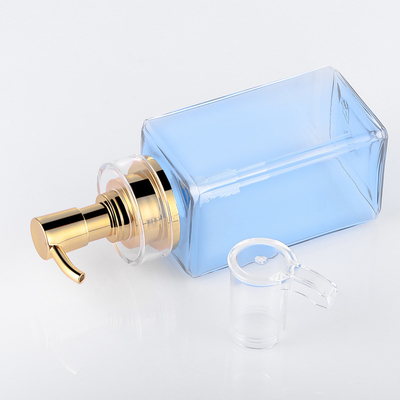 Hot Stamping Cosmetic Lotion Bottle With Pump 61mm Width ODM Available