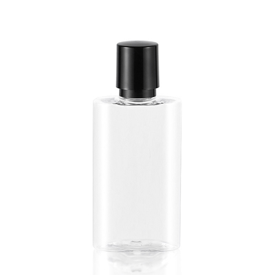 Transparent  Plastic Screw Top Jar 70mm Width Airless Leakproof
