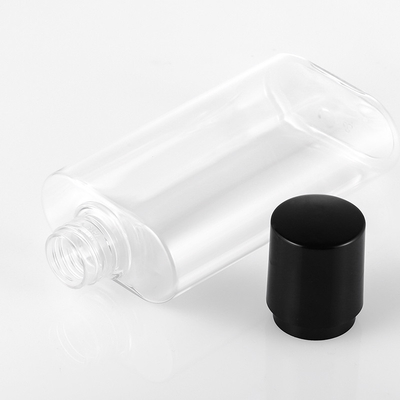 Transparent  Plastic Screw Top Jar 70mm Width Airless Leakproof