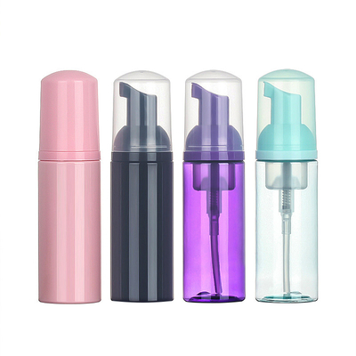 Clear Black 2 Oz Foam Pump Bottles 130mm Height 35.5mm Diameter