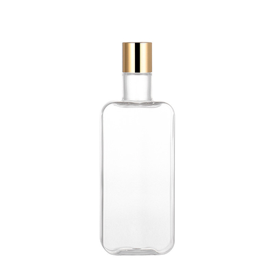 Plastic Disc Cap Bottle Squeezable Airless 300ml With Gold Screw Cap