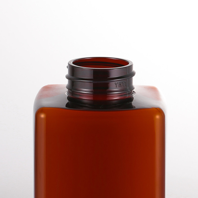 Clear Cosmetic Lotion Bottle , 41mm Square Lotion Pump Bottles