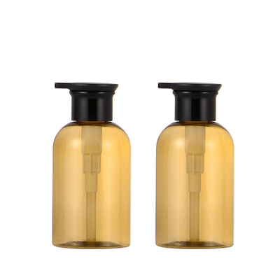 500ml Lotion Pump Bottles 67mm Width Amber Color Multi Usage
