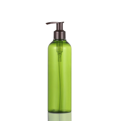 round Cosmetic Lotion Bottle , 54mm Green empty body lotion bottles 300ML