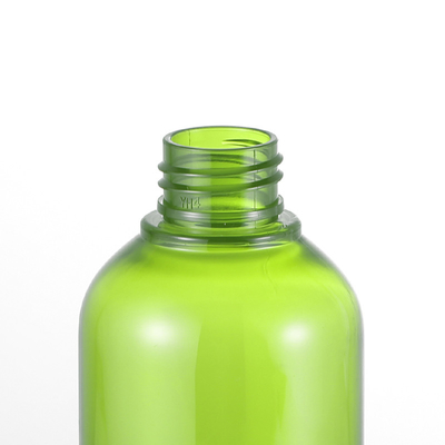 round Cosmetic Lotion Bottle , 54mm Green empty body lotion bottles 300ML