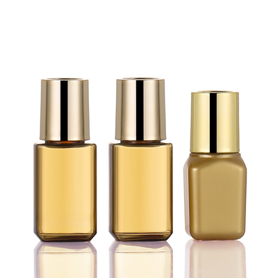 15ml Travel Empty Bottle Set Gold Color OEM Available For Skin Care