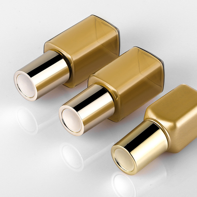 15ml Travel Empty Bottle Set Gold Color OEM Available For Skin Care