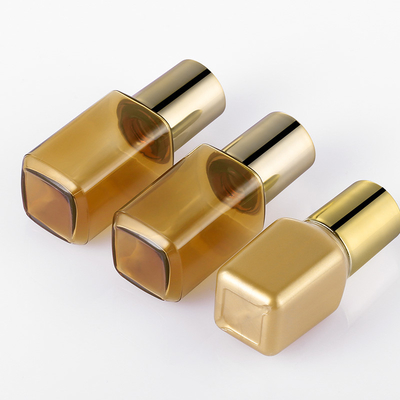 15ml Travel Empty Bottle Set Gold Color OEM Available For Skin Care