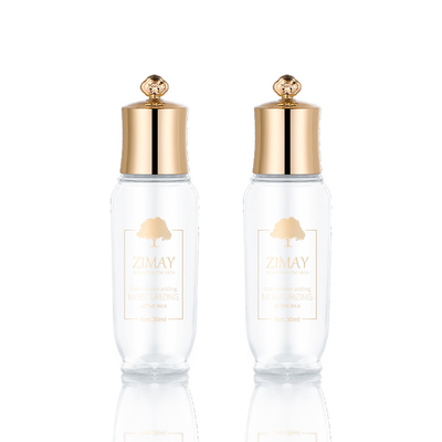 Frosted Gold Empty Travel Bottle Set 30ml capacity for Toner