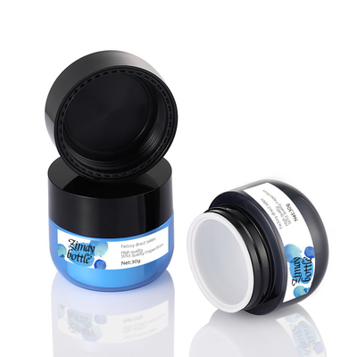 Black Cream Packaging Jar Refillable Reusable For Lotions And Creams 4 Oz