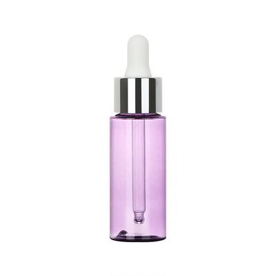 Thick Plastic Dropper Bottles 30ml PET Plastic Material Screen Printing