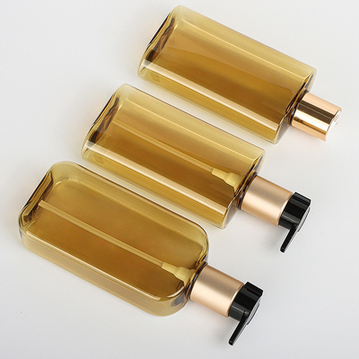Hot Stamping Disc Cap Bottle , Square Lotion Pump Bottles 69mm Diameter