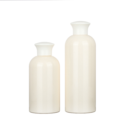 Cosmetic Plastic Toner Bottle 300ml 350ml Transparent Round Plastic Bottle